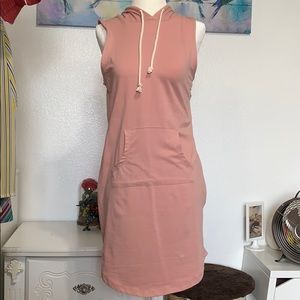Casual Body-con Dress with Pockets & Hoodie